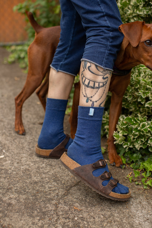 Wool Classic ToeToe Socks - Denim - Medium