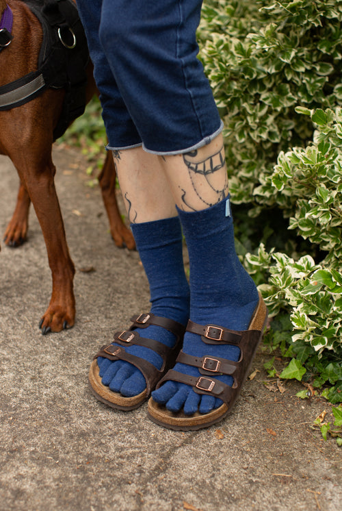 Wool Classic ToeToe Socks - Denim - Medium