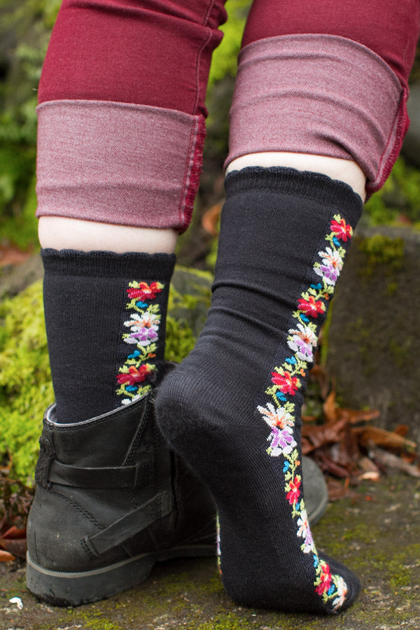 Nordic Stripe Crew - Black