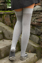 Extraordinary Waffle Thigh High - Grey