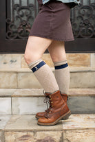 Simply Adjustable Sock Garters - Navy