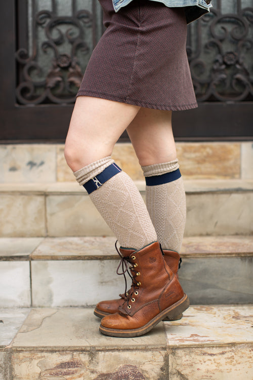 Simply Adjustable Sock Garters - Navy