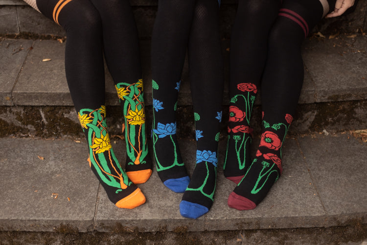 Botanical Nouveau Thigh High Socks – Sock Dreams