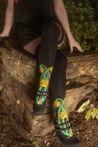 XL Foot Botanical Nouveau Thigh High Socks