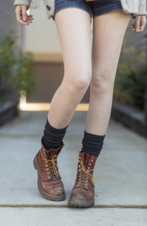 Cozy Cotton Bootsocks - Dark Charcoal