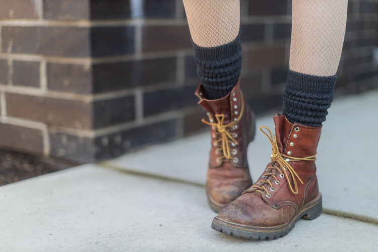 Cozy Cotton Bootsocks - Dark Charcoal