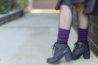 Cozy Cotton Bootsocks - Plum