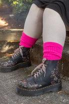 Cozy Slouch Socks - Neon Pink