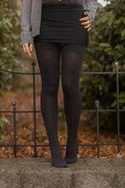 Cable Thigh High - Dark Charcoal
