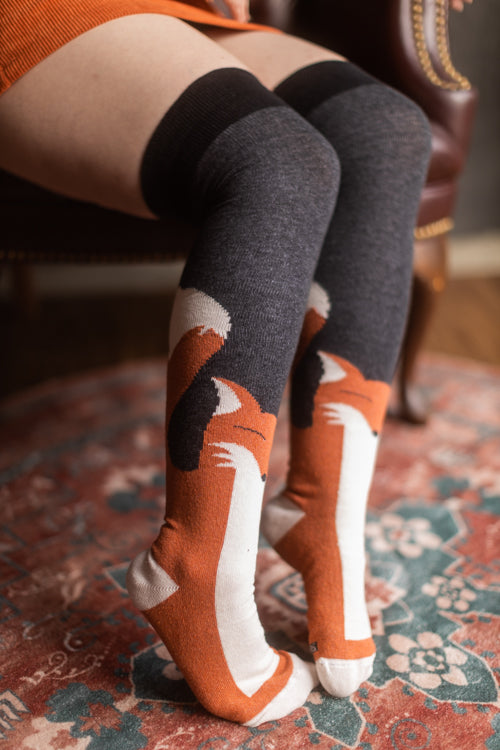 Foxy Over the Knee Socks – Sock Dreams