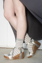 Gossamer Stripes Crew - Grey