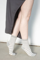 Gossamer Stripes Crew - Grey