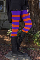 Longer Hocus Pocus Striped Extraordinary Thigh High