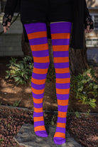 Longer Hocus Pocus Striped Extraordinary Thigh High