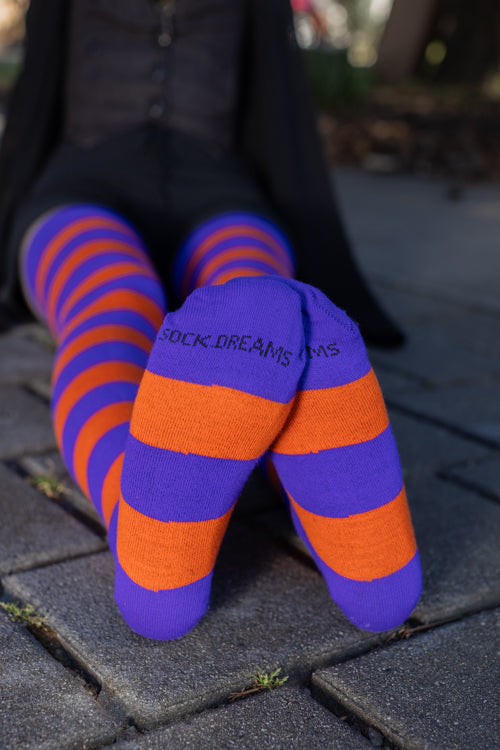 Longer Hocus Pocus Striped Extraordinary Thigh High