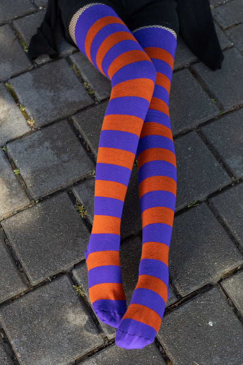 Longer Hocus Pocus Striped Extraordinary Thigh High