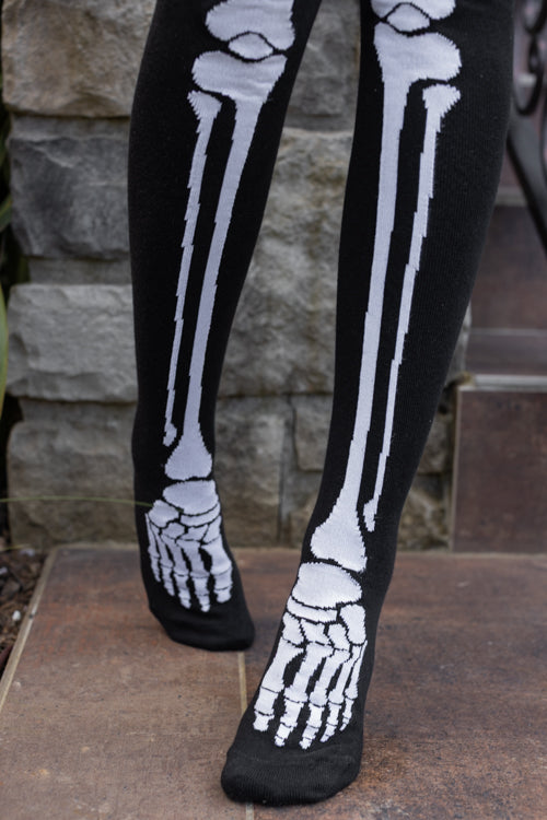 Longer Skeleton Thigh High