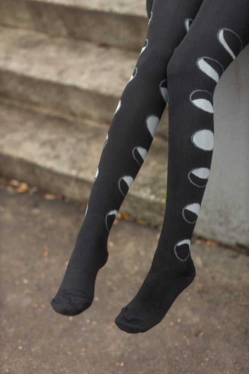 Moon Phases Thigh High Socks