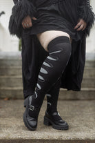 Moon Phases Thigh High Socks