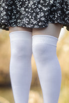 Oops! Cozy Acrylic Thigh High - White