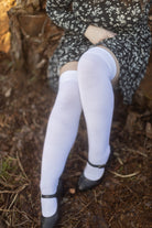 Oops! Cozy Acrylic Thigh High - White