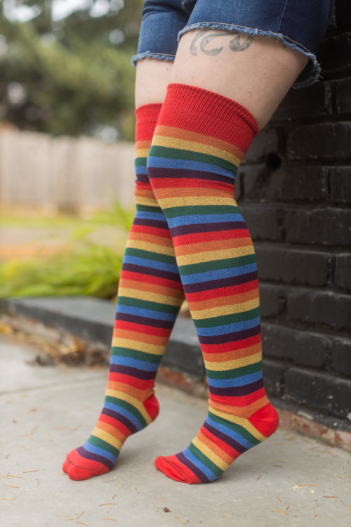 Over the Rainbow Extraordinary Thigh High