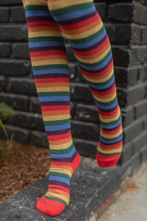 Longer Over the Rainbow Extraordinary Thigh High Socks