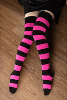 Extraordinary Programming Socks - Black & Neon Pink