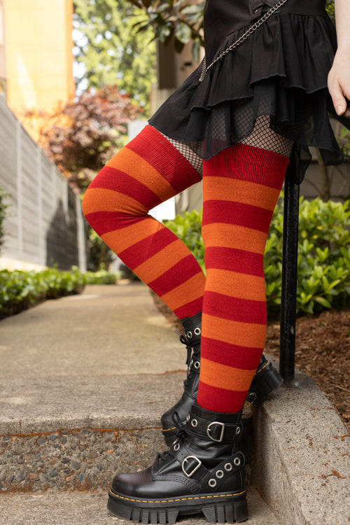 Extraordinary Programming Socks - Red & Orange