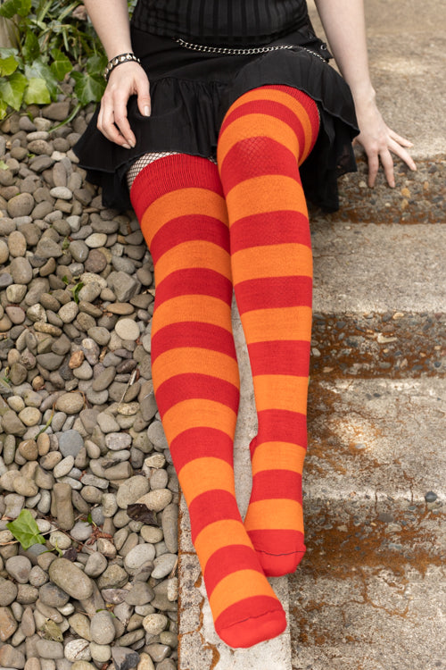 Extraordinary Programming Socks - Red & Orange