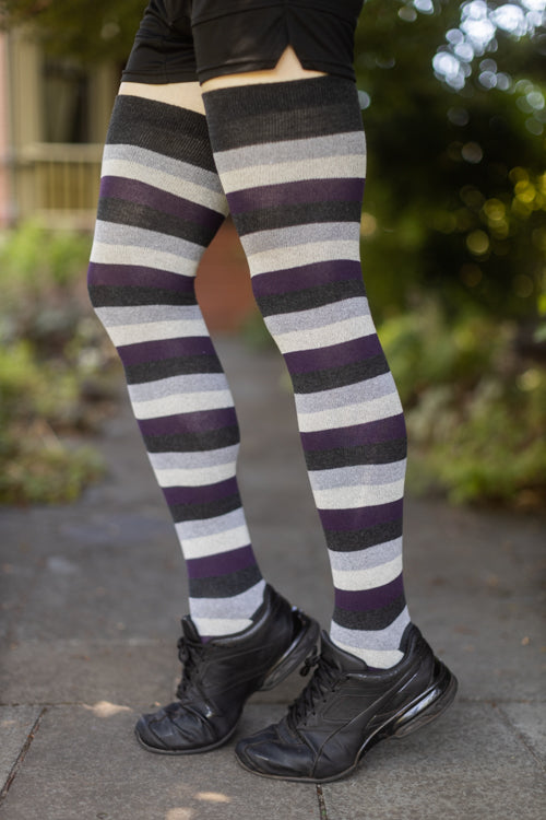 XL Foot Extraordinarily Longer Cotton Pride Stripes - Ace