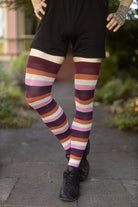 XL Foot Extraordinarily Longer Cotton Pride Stripes - lesbian flag