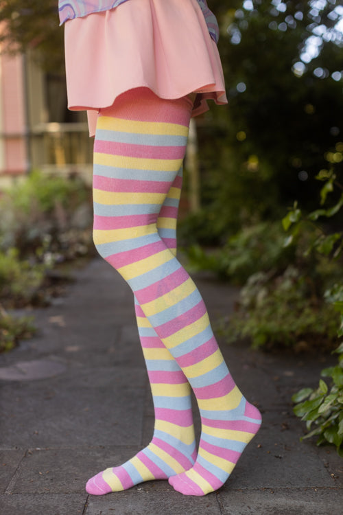 Extraordinarily Longer Striped Thigh Highs by Sock Dreams