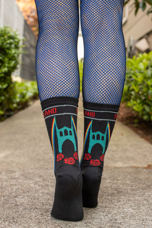 Portland Pride Crew Socks - Medium