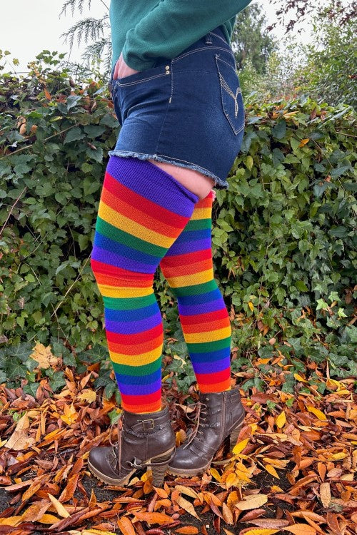 Extraordinarily Longer Radiant Rainbow Socks – Sock Dreams