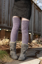 The Alaskan Thigh High – Merino Wool Socks - Purple