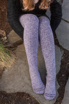 The Alaskan Thigh High – Merino Wool Socks - Purple