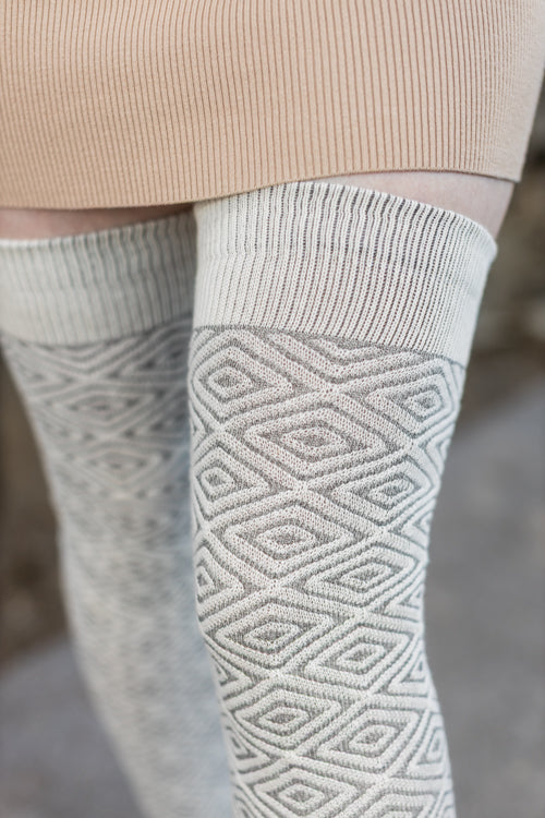 Organic Faceted Extraordinary Thigh High – Sock Dreams