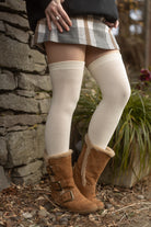 Extraordinary Thigh High Socks - Cream