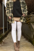 Extraordinary Thigh High Socks - White