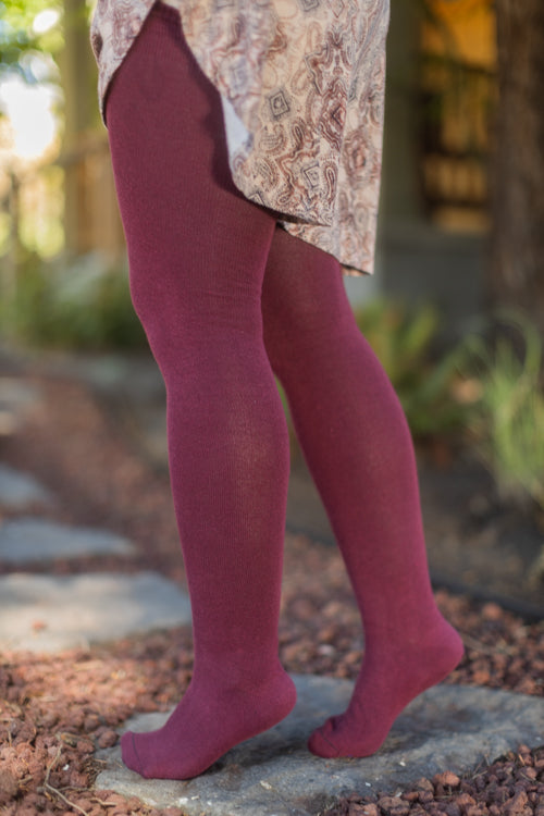  Longer Extraordinary Thigh High - Burgundy