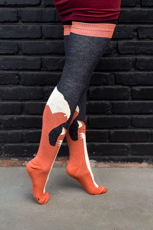 Longer Foxy Thigh High Socks