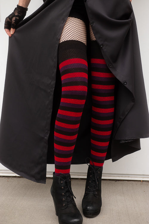 Nightshade Stripes Extraordinary Thigh High