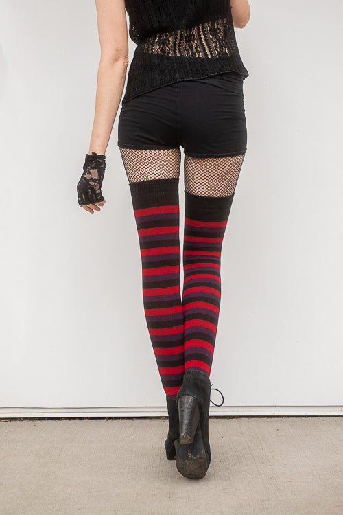 Nightshade Stripes Extraordinary Thigh High