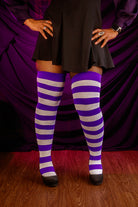 Oops! Longer Extraordinary Programming Socks - Purple/White