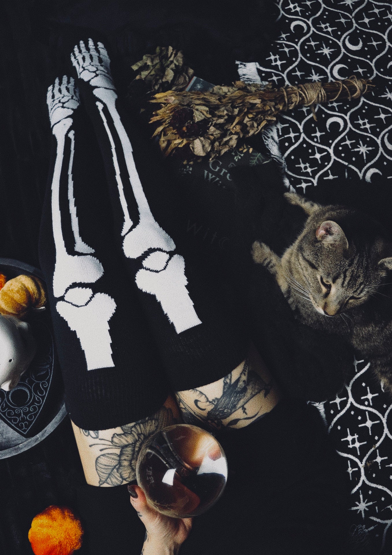 Skeleton Thigh High