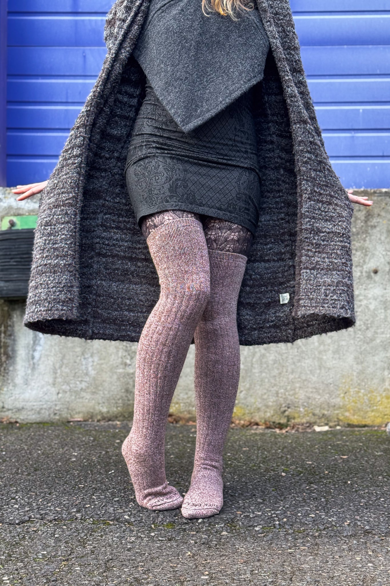 Baby Pink thigh high socks