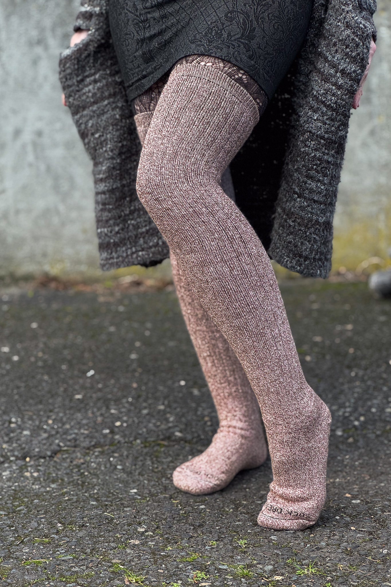 Baby Pink thigh high socks