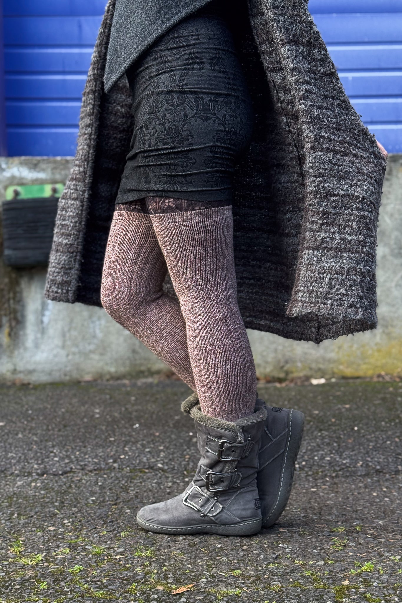 Baby Pink thigh high socks