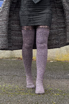 The Alaskan Thigh High – Merino Wool Socks - Purple